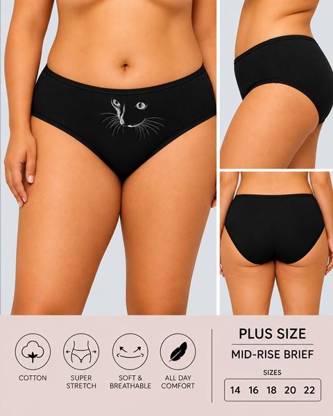 Picture of 5 PACK COTTON STRETCH MID RISE BRIEF ALL DAY COMFORT